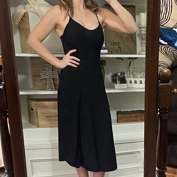 Old Navy | Dresses | Black Old Navy Ankle Length Casual Dress | Poshmark
